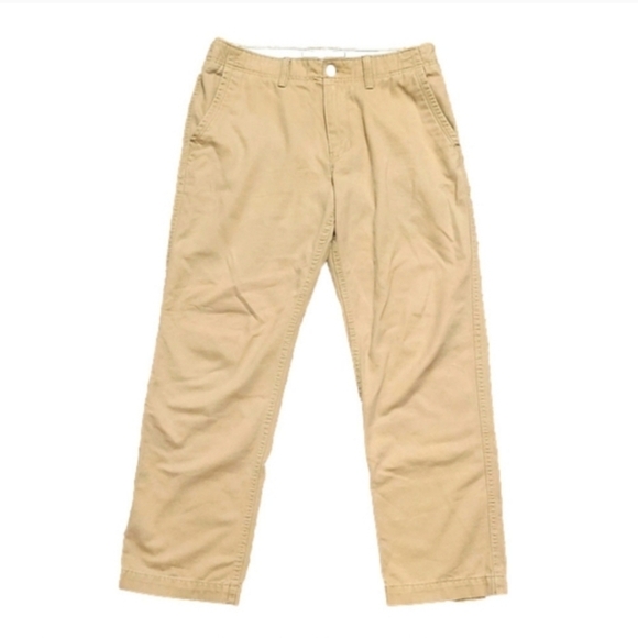 American Eagle Men's Relaxed Straight Leg & Flat Front Chino Pants w/ Pockets - Picture 7 of 7